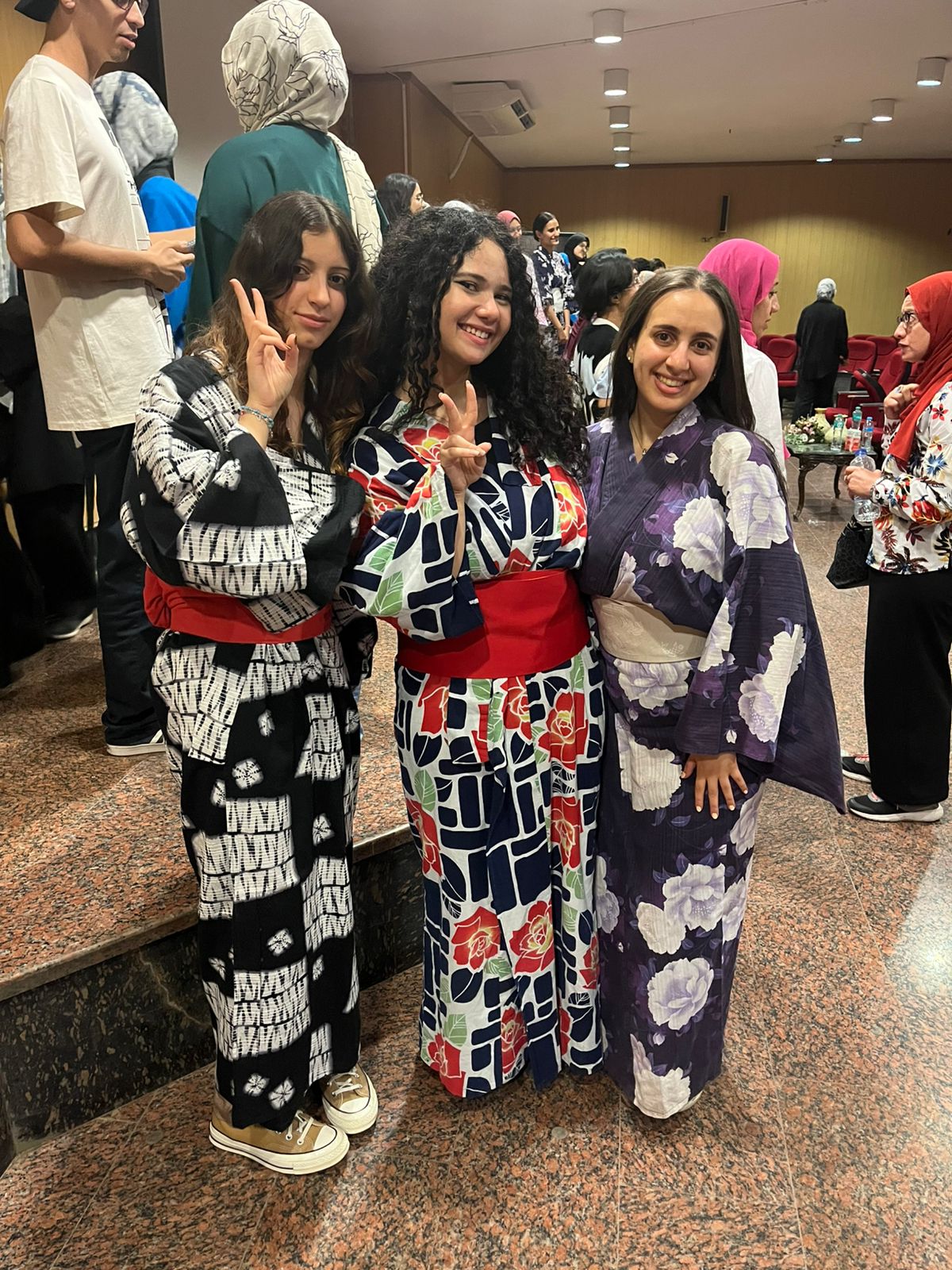 Students in traditional kimono