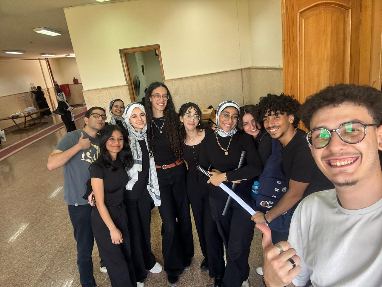 Group selfie at the event